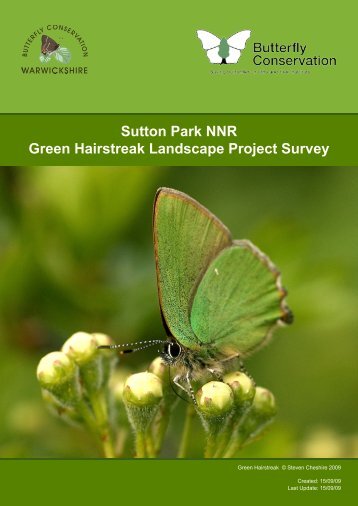 Sutton Park NNR Green Hairstreak Landscape Project Survey
