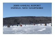 2009 annual report enfield, new hampshire - Town of Enfield
