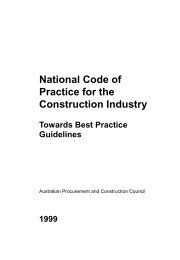 National Code of Practice for the Construction Industry - Australian ...