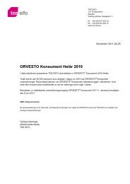 ORVESTO Konsument Helår 2010 - TNS-Sifo