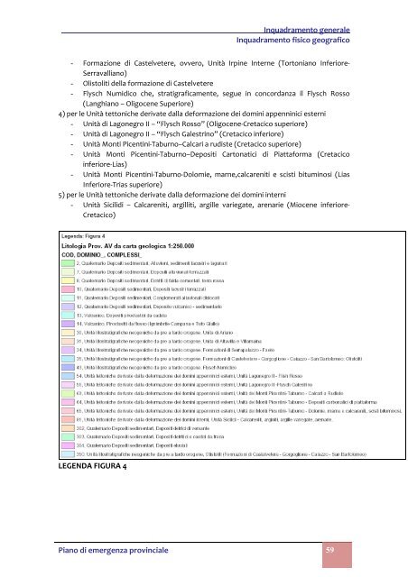 RELAZIONE parte seconda - PIANO DI EMERGENZA PROVINCIALE