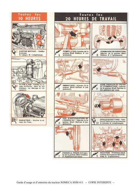 Guide d'usage et d'entretien du tracteur SOMECA SOM 411 ...