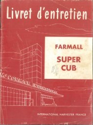 livret entretien farmall super cub - Amicale des vieilles soupapes