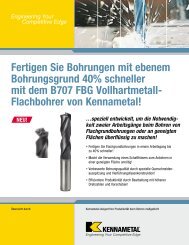 Flachbohrer von Kennametal!