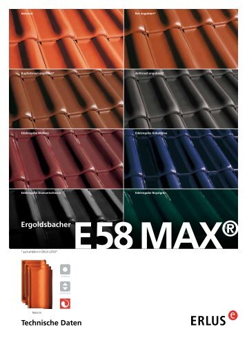 E58 MAX® Ergoldsbacher - Erlus AG