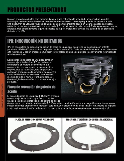 Productos IPD para CaterpillarÂ® 3508/3512/3516/3524 - from IPD