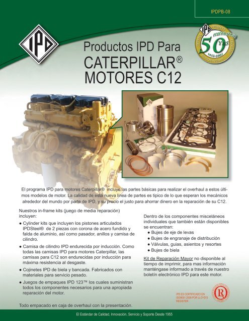 CATERPILLARÂ® MOTORES C12 - from IPD