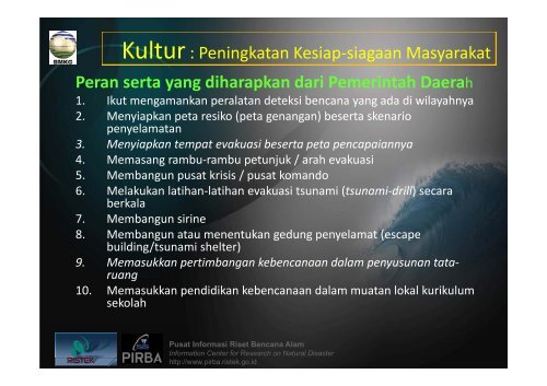 Peningkatan Kesiap-siagaan Bencana Tsunami berbasis ... - BMG