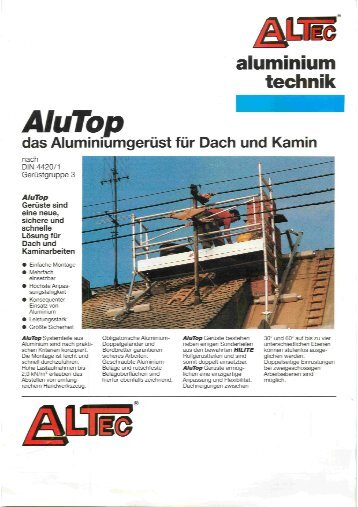 Alutop-Flyer 1 - ALTEC - Aluminium-Technik Gmbh