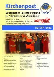 Ostern 2012 - Pfarrgemeinde St. Peter, Hofgeismar