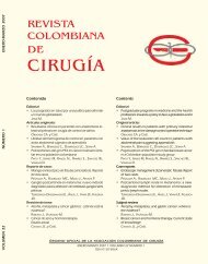 No. 1. Enero - Marzo - AsociaciÃ³n Colombiana de CirugÃ­a