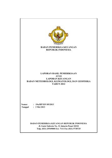 Audited - BMKG