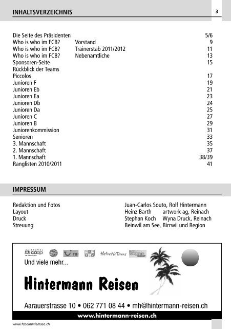 wir drucken [fast] alles. - FC Beinwil am See