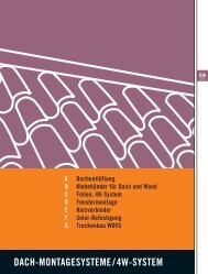 DACH-MONTAGESYSTEME/4W-SYSTEM - bei fensterBERLIN