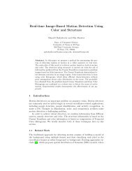 Real-time Image-Based Motion Detection Using Color and Structure