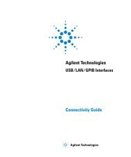 Agilent Technologies Connectivity Guide - H TEST a.s.