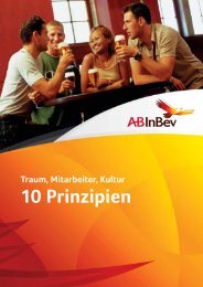 10 Prinzipien - Anheuser-Busch InBev Deutschland