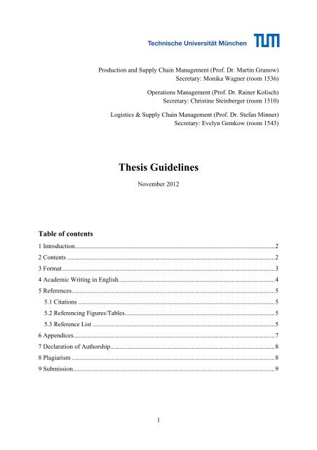 bachelor thesis supply chain management