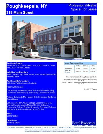 Poughkeepsie, NY 319 Main Street - Royal Properties, Inc.