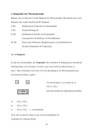Vorlesung 2: Hauptsätze der Thermodynamik