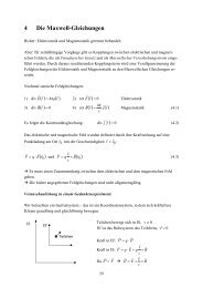 Maxwellgleichungen und elektromagnetische Wellen