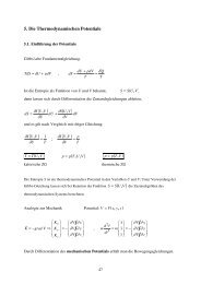 Vorlesung 5: Die thermodynamischen Potentiale