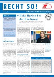 Hohe Hürden bei der Kündigung - DGB Rechtsschutz