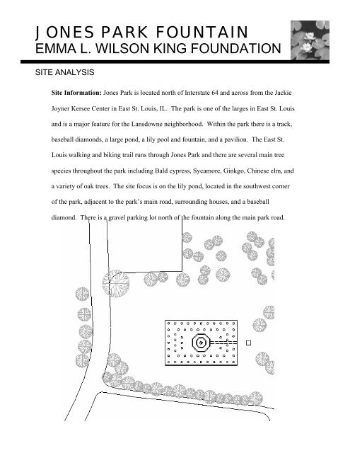 jones park fountain - East St. Louis Action Research Project