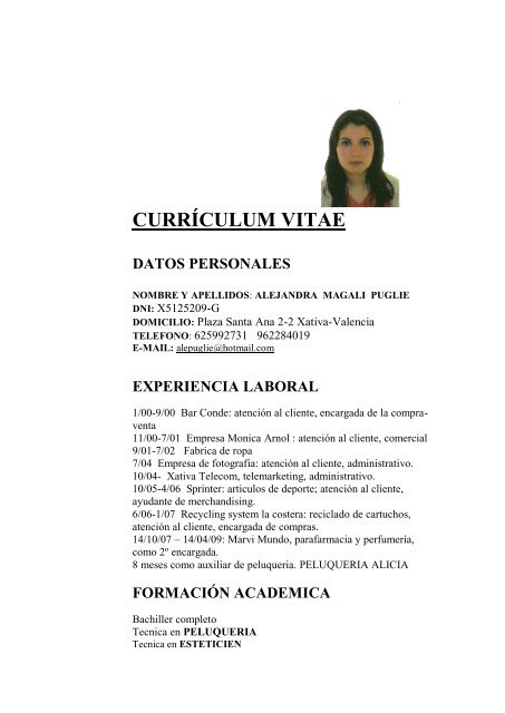 What to include in a resume image