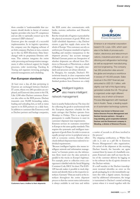 DACHSER magazine Edition 02-2008 - dachser.sk