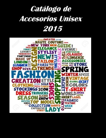 Catálogo de Accesorios Unisex 2015