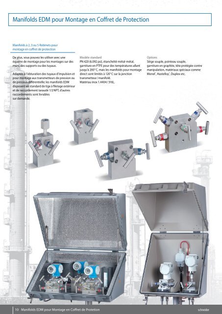 Robinetterie d'Instrumentation