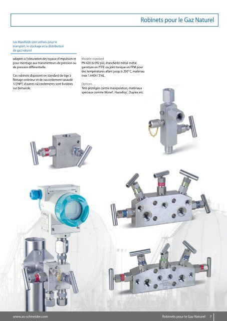 Robinetterie d'Instrumentation