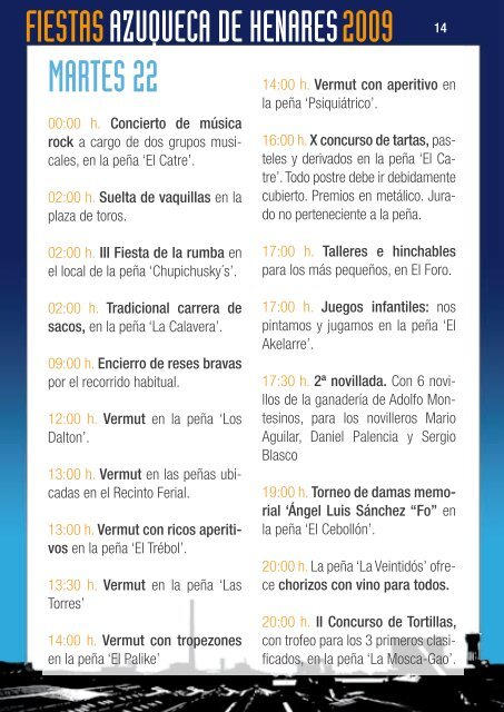 programa de fiestas (pdf) - Ayuntamiento de Azuqueca de Henares