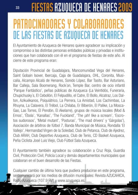 programa de fiestas (pdf) - Ayuntamiento de Azuqueca de Henares