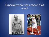 Expectativa de vida i esport d'alt nivell - 25 Jornades de Medicina de ...