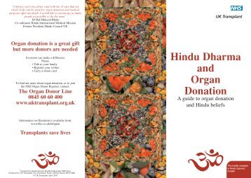 Hindu Dharma and Organ Donation