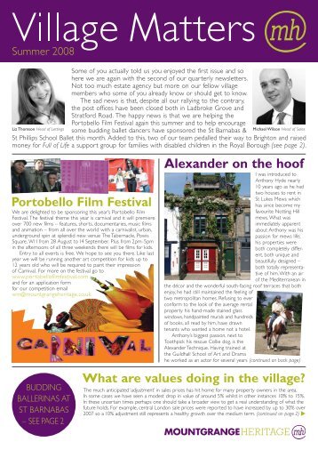 Newsletter Summer 2008 digital - Mountgrange Heritage