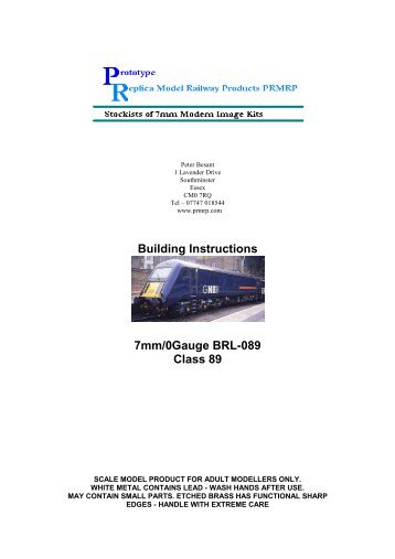 Download File - PR Model Railway Products