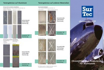 chromitAL TCP Chrom(III)haltige Passivierung für Aluminium