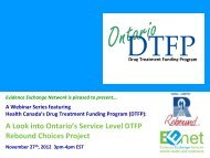 A Look into Ontario's Service Level DTFP Rebound Choices ... - EENet