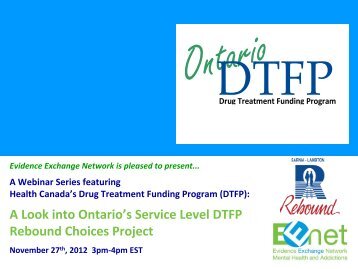 A Look into Ontario's Service Level DTFP Rebound Choices ... - EENet