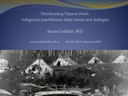 Decolonising Trauma Work: Indigenous practitioners share ... - EENet