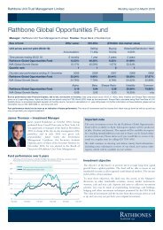 Rathbone Global Opportunities Fund - Rathbone Unit Trust ...