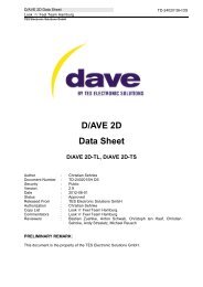 D/AVE 2D Data Sheet - TES Electronic Solutions