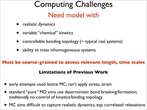 Integrating Monte Carlo for simulation of reversible ... - Lammps