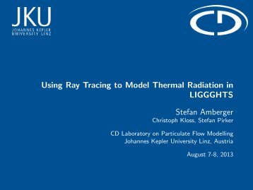 Using Ray Casting to Model Thermal Radiation in ... - Lammps