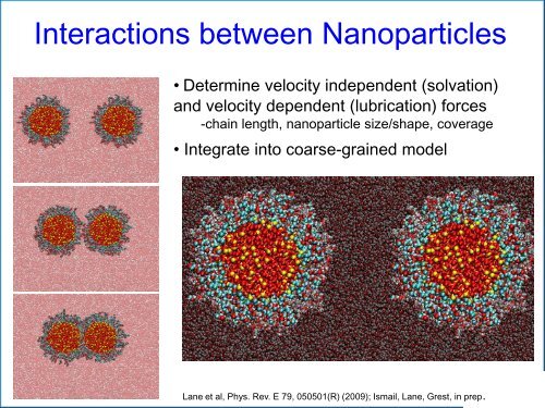 Challenges of Simulating Nanoparticles Suspensions - Lammps