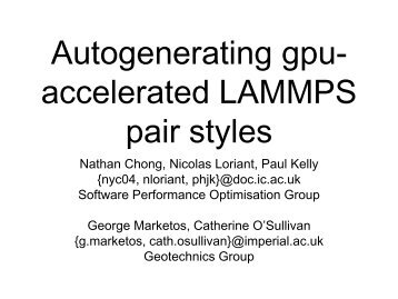 Autogenerating gpu-accelerated LAMMPS pair styles