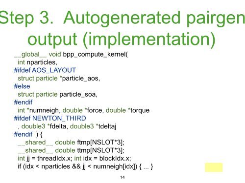 Autogenerating gpu-accelerated LAMMPS pair styles